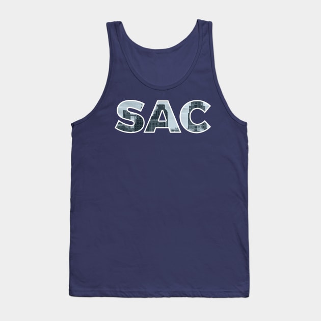 Sacramento Kings SAC Skyline Tank Top by StupidHead